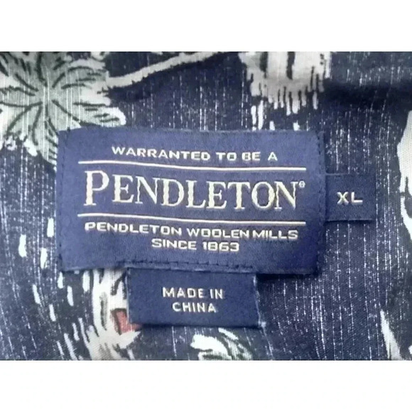 Pendleton Men's Tropical Button Down Shirt Sz XL - Picture 6 of 9